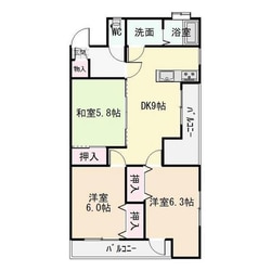 モンセーヌ堀川の物件間取画像